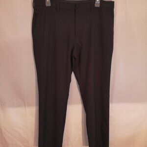 Haggar Men's Size 40/32 Charcoal Straight Leg Dress Pants